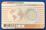 Finnland 2 Euro 2025 Diplomatie und Außenpolitik - Finnnisch CH UNC in Coin Card