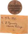 Braunschweig-Calenberg-Hannover 1 Pfennig 1827 Georg IV. (1820-1830) - mit altem Sammlerzettel VF+, ansprechende Patina