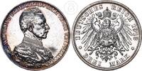Deutsches Kaiserreich - Preussen 3 Mark Kaiser Wilhelm II in Uniform - 3 Reichsmark zum 25-jährigem Regierungsjubiläum -
