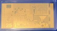 Deutschland BRD Goldmedaille Medaille als Goldnote (AU) - Gedenkprägung 25 Jahre Deutsche Einheit -