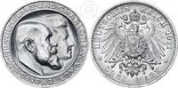 Württemberg 3 Mark 3 Reichsmark König Wilhelm II (1891 bis 1918) -