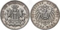Deutsches Kaiserreich - Hamburg 5 Mark Hansestadt Hamburg -