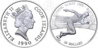 Cook Islands 10 Dollars 1990 - Elizabeth II. (1952-2022) - Sprint - Olympische Spiele 1992 in Barcelona -