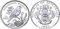 Seychellen 25 Rupees 25 Rupees - Seychellen - Gefährdete Tierwelt - Dajaldrossel -