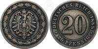 Deutsches Kaiserreich 20 Pfennig 1888 F kleiner Adler ss 16.49 £ Tax included +  6.07 £ shipping