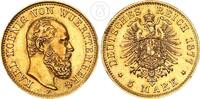 Württemberg 5 Mark 5 Goldmark König Karl -