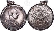 Preußen 5 Mark als Patriotischer Anhänger 5 Reichsmark Wilhelm II. (1888-1918) als Kettenanhänger -