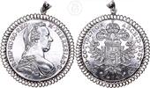 Österreich Taler als Anhänger Maria Theresia Taler in Fassung als Anhänger -