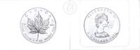 Kanada 5 Dollar 1 Unze 1 oz Silber Maple Leaf Silber -