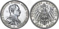 Deutsches Kaiserreich - Preussen 3 Mark Kaiser Wilhelm II in Uniform - 3 Reichsmark zum 25-jährigem Regierungsjubiläum -