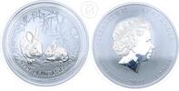 Australien 1 Dollar 1 Unze Silber Lunar II Serie: Jahr des Hasen -