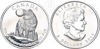 Kanada 5 Dollars 1 Unze Wolf - 1 Unze Silber -