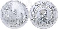 Australien 1 Dollar 1 Unze Silber Jahr des Tigers -