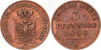 Schwarzburg-Sondershausen 3 Pfennige 1858 A Günther Karl Friedrich Karl ... 7.80 £  +  8.67 £ shipping