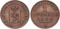 Fürstentum Reuss - jüngere Linie 1 Pfennig 1868 A ss-vz 8.67 £  +  8.67 £ shipping