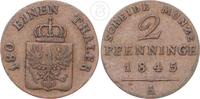 Brandenburg-Preußen 2 Pfennig 1845 A Friedrich Wilhelm IV. s-ss 17.35 £ Tax included +  6.07 £ shipping