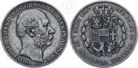 Mecklenburg-Schwerin Taler geprägt zum 25. Jährigen Regierungsjubiläum - Friedrich Franz II. (1842-1883) -