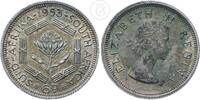 Südafrika 6 Pence Königin Elizabeth II. -