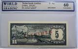 Nederlandse-Antillen vijf gulden 1967 specimen WBG 60