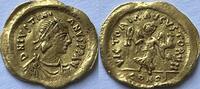 Byzantine Empire (Constantinople) gold tremissis Justinian I (527-565) -