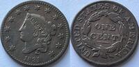 United States one cent scratches -