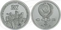 Russland 3 Rubel Russland 3 Rubel 1987 Cu/Ni PP 70 Jahre Oktoberrevolution -