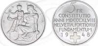 Schweiz 5 Franken Schweiz 5 Franken 1948 B vz-st Bundesverfassung -