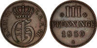 Mecklenburg-Strelitz, Herzogtum 3 Pfennig Mecklenburg-Strelitz, Herzogtum -