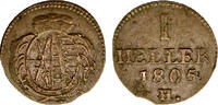 Sachsen, Albertiner 1 Heller 1805 Sachsen, Albertiner vorz&uuml;glich 46.55 &pound;  +  21.16 &pound; shipping