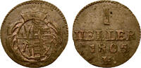 Sachsen, Albertiner 1 Heller 1805 Sachsen, Albertiner vorz&uuml;glich 46.55 &pound;  +  21.16 &pound; shipping