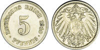5 Pfennig 1910 Jaeger 12 Jaeger 12 bankfrisch