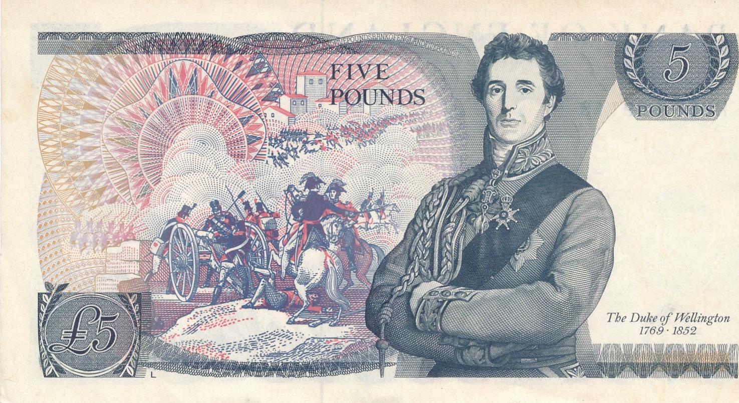 Großbritannien 5 Pounds 1982-88 Geldschein Banknote England Five Pounds aEF