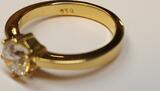 Brillantring 750er 18K Gold Solitär Ring Brillant TW si 1,02 Ct Goldring