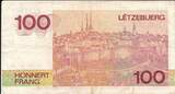 Luxemburg 100 Francs (1986) IV, F