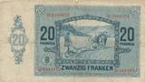 Luxemburg 20 Franken Francs 1929 Banknote VF-