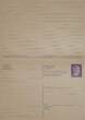Deutschland, Drittes Reich, 2. Weltkrieg AK Propaganda, Ansichtskarte, Ganzsache Postkarte mit Antwort, Hitler, 6 Pfg ungelaufen, VF