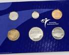 Niederlande 5 Cent - 2 1/2 Gulden 2001 Muntset Nederland KMS UNC, in org. Folder