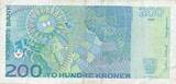 Norwegen 200 Kronen Kroner 1994 To Hundre Kroner, Norges Bank VF