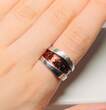 Silberschmuck 925er Silber Antiker Stil Silberring getragen und F