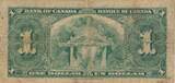 Kanada $ 1 Dollar 1937 Banknote IV, F.