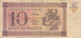 Slowakei Slovakei 10 Korun 1939 1943 Banknote VF