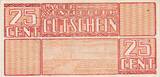 3. Reich, Deutschland, Niederlande 24 Cent 1944 Lager Westerbork, Gutschein Lagergeld, Serie AA unc