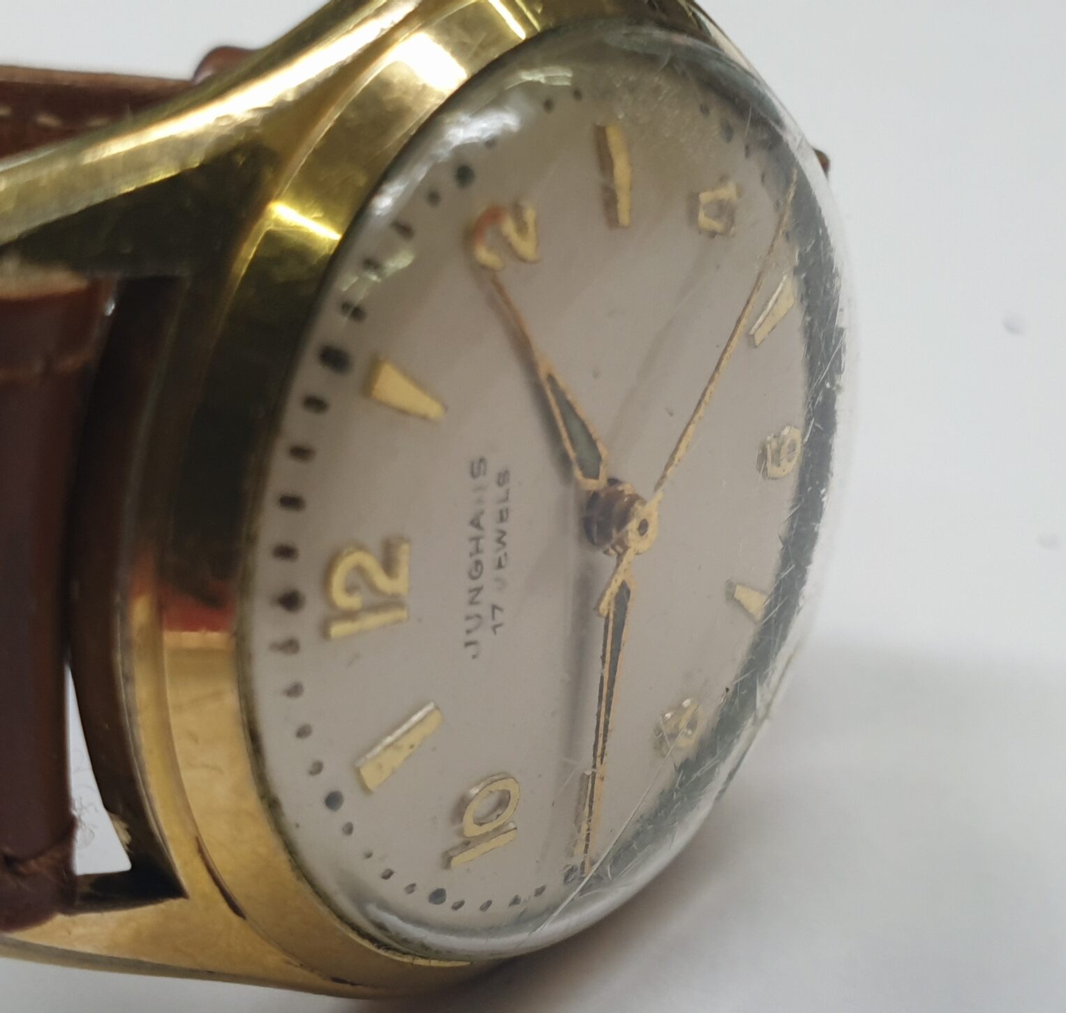 Herrenarmbanduhr vintage aus den 1960 1970 er Jahr Junghans Uhr