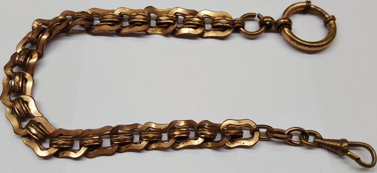 Antike Uhr Taschenuhr Chatelaine Uhrenkette Double Charnier