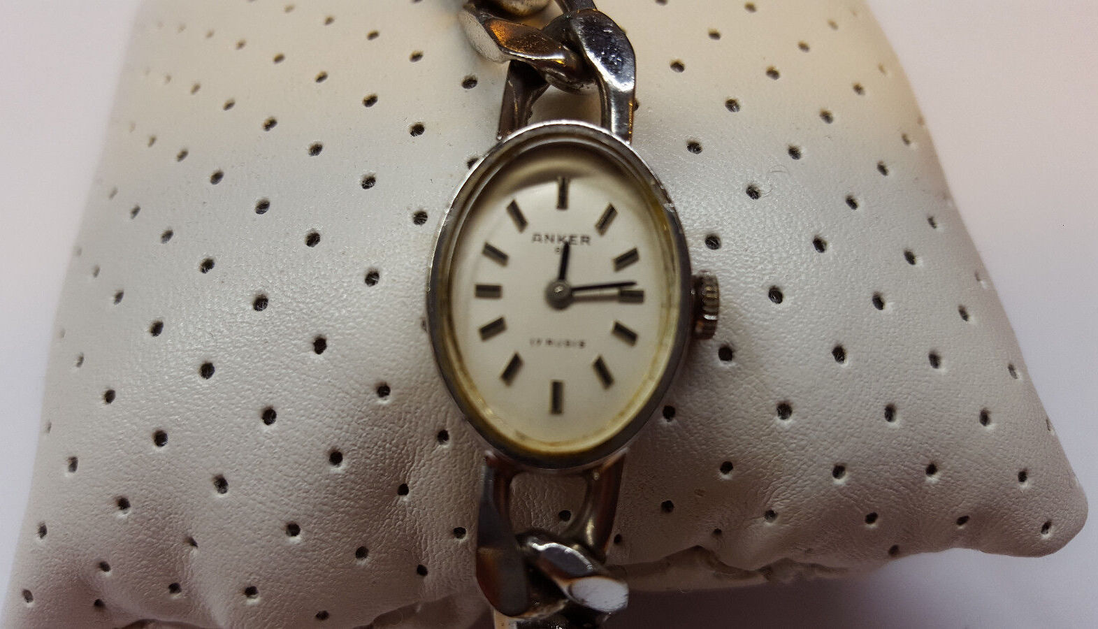 Anker 100 Anker Damenuhr 17 Rubis Armbanduhr 835er Silber Anker 85