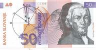 Slowenien 50 Tolarjev Geldschein Banknote Slovenija -