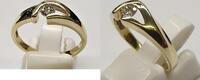 Solitär 14K 585er Gold Ring Brillanttring Goldring Brillant 0,20 Ct -