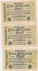 Deutschland 10 Millionen Mark 3 Reichsbanknoten KN 5stellig, FZ: WH -