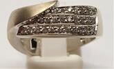 14K 585 Weißgold Gold Ring Brillanten Brillant Brillantring Goldring 0,60 Ct -