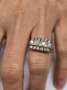 14K 585 Weißgold Gold Ring Brillanten Brillant Brillantring Goldring 0,44 Ct -